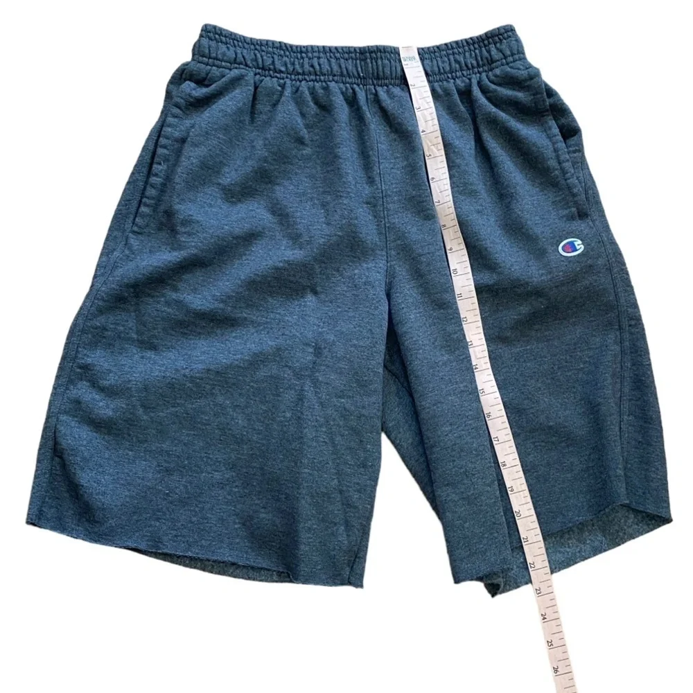 Champion Men’s Cut Off Sweat Pants Shorts Dark Gray Large